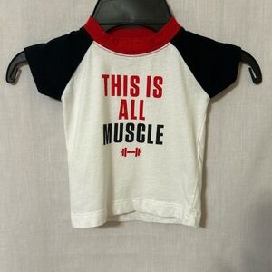 Carter's Red, Black, and White Muscle Tee